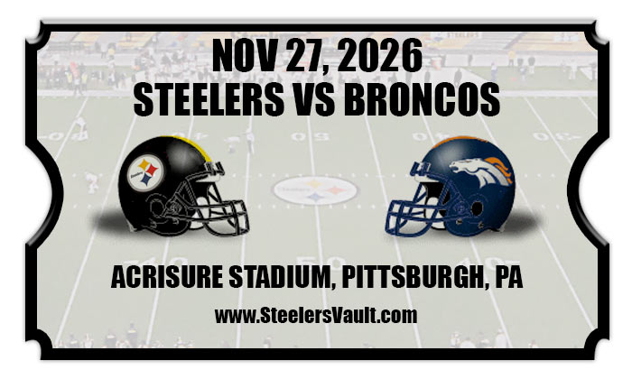 2026 Steelers Vs Broncos