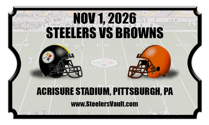 2026 Steelers Vs Browns2
