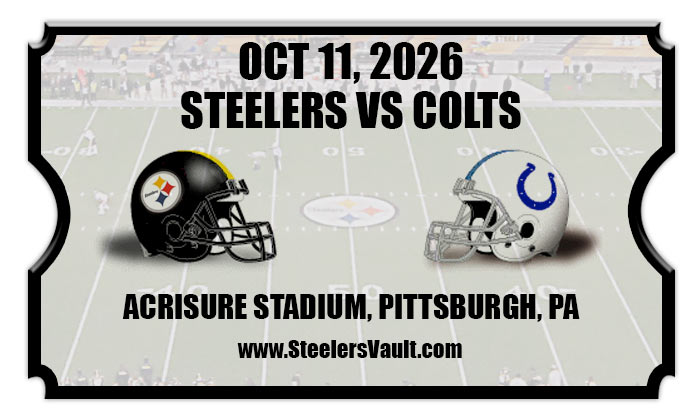 2026 Steelers Vs Colts